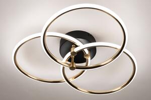 Stropní stmívatelné LED svítidlo Omega Venta 50 Black and Gold (LMD)