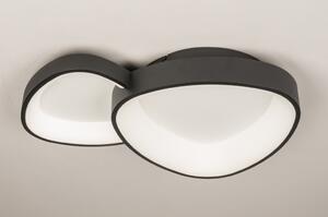Stropní designové LED svítidlo Organic Black 58 (LMD)