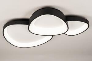 Stropní designové LED svítidlo Organic Black 90 (LMD)