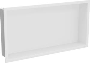 Mexen X-Wall-R, polička na zapuštění na obklad s límcem 60 x 30 cm, bílá, 1920603010