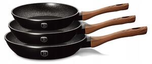 Tradiční pánev Berlinger Haus EBONY ROSEWOOD 24 cm s granitovým povrchem