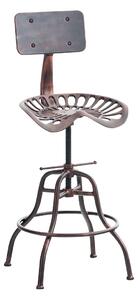 Industriální barová židle s opěradlem Essen Barva Bronzová
