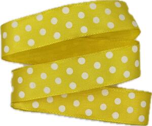 Stuha taftová HOT SPOT Sunshine Yellow žlutá 25mm x 2,5m ( 8,- Kč/m)