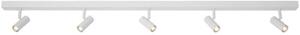 NORDLUX Stmívatelné variabilní LED spoty na liště NORDLUX Omari - bílá, 5 x 3,2 W, 1180 mm, Ø spotu 26 mm, výška 35 mm - 2112203001