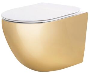 Závěsná WC mísa Rea Carlo Mini Tornado NF WHITE GOLD