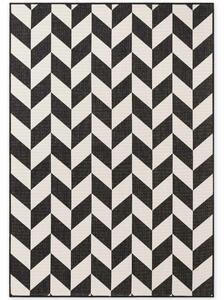 Ted Baker, Kusový koberec Ted Baker Haringey 106378 Black White, 120x170, černobílá, chodba / předsíň