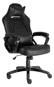 Herní židle A-RACER Q11 –⁠ PU kůže, černá