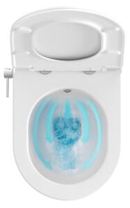 Ravak X01912 - Závěsné WC s bidetovou tryskou CHROME keramika/bílá