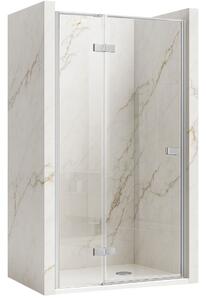 Jednokřídlé sprchové dveře REA ATLAS LEVÉ 80 cm, chrom/transparent - bez vaničky