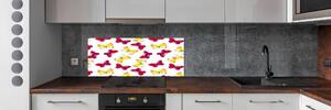 Panel do kuchyně Motýli a květiny pksh-96038679