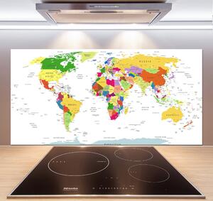 Dekorační panel sklo Mapa světa pksh-96052492