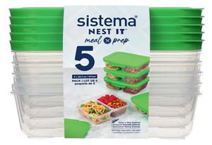 Sistema Krabičky na potraviny Nest It 870 ml sada 5 ks