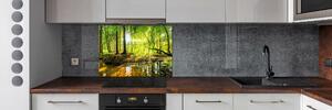 Panel do kuchyně Rybník v lese pksh-96124300