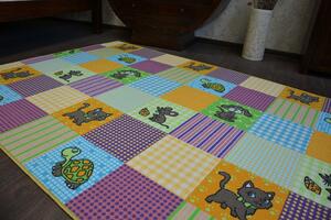 Dětský metrážový koberec PETS zvířátka