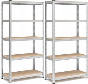Kovový skladový regál Songmics 180 x 90 x 40 cm, nosnost 175 kg na polici