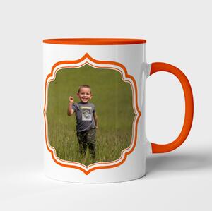 Hrnek 300ml oranžové ucho a vnitřek