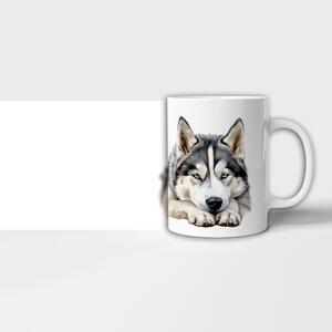 Hrnek ležící Sibiřský husky