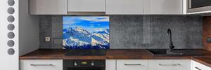 Skleněný panel do kuchynské linky Alpy zima pksh-96505174