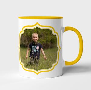 Hrnek 300ml žluté ucho a vnitřek