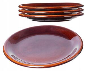 KADAX JÍDELNÍ TALÍŘ PLYTKÝ KAMENINA 24cm 4ks