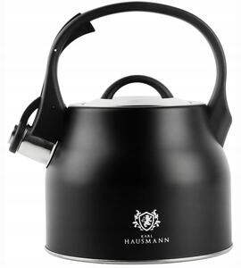 Tradiční ocelová Konvice Karl Hausmann 2,3 l černá, stříbrná, šedá