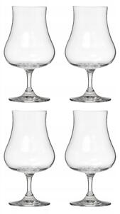 SKLENIČKY NA SKLO SADA 4 SKLENIC 220 ML 7,5 x 13,5 CM