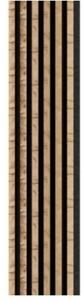 Dekorační panely, wotan 3D lamely na filcovém podkladu, rozměr 270 x 30 cm, IMPOL TRADE