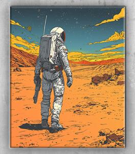Obraz Astronout na planetě