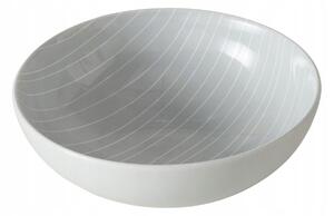 KERAMICKÁ MISKA ŠEDÁ PRO SERVÍROVÁNÍ BERGEN 17 X 6 CM 600 ML