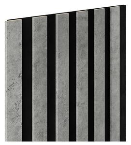 Dekorační panely SLIM, loft 3D lamely na filcovém podkladu, rozměr 270 x 30 cm, IMPOL TRADE