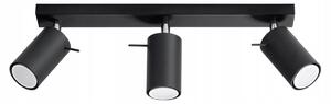 SOLLUX LIGHTING kulatý Stropní Svítidlo 45 x 8 cm černá