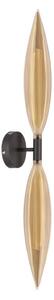 Nástěnná lampa NORDIC 2xG9/5W/230V černá/kouřová béžová