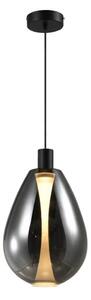 Lustr na lanku DENSO 1xGU10/10W/230V pr. 30 cm černý chrom