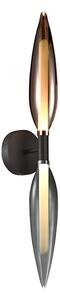 Nástěnná lampa NORDIC 2xG9/5W/230V černý chrom/měděná