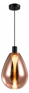 Lustr na lanku DENSO 1xGU10/10W/230V pr. 30 cm měděná/černá