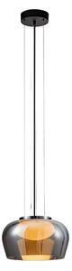 Lustr na lanku INSIEME 1xGX53/10W/230V pr. 35 cm kouřová černá