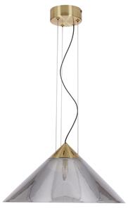 Lustr na lanku PRESTO 1xGX53/10W/230V pr. 34 cm zlatá/kouřová šedá