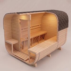 Zahradní sauna QUADRO 240 cm