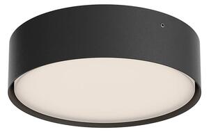 Redo Venkovní stropní LED svítidlo NOX, pr.22 cm, 21W, CCT 2700/3000K, IP65 Barva: Černá, Stmívání, řízení: ON/OFF (bez stmívání)