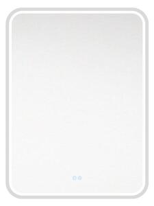 EBS Emilia Zrcadlo hranaté 60x80 cm s LED osvětlením, ocelově šedá EMILIAZ6080HLEDG