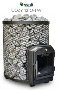 Kamna na dřevo COZY 12 O TW s externím topeništěm — 11,5 kW