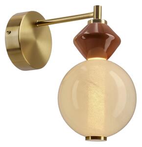 LED Nástěnná lampa FLORES LED/7W/230V zlatá/hnědá