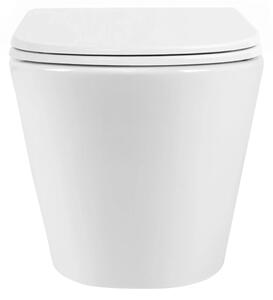 REA-C6800 - Závěsné WC s prkénkem TITO TORNADO RIMLESS keramika/bílá