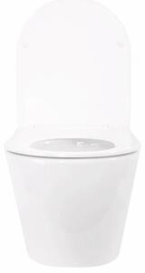 REA-C6800 - Závěsné WC s prkénkem TITO TORNADO RIMLESS keramika/bílá