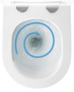 REA-C6800 - Závěsné WC s prkénkem TITO TORNADO RIMLESS keramika/bílá