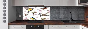 Panel do kuchyně Ptáci květiny viště pksh-98117635