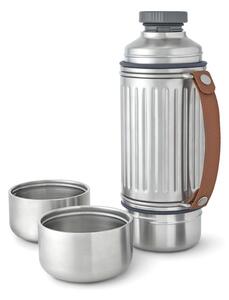 Outdoorová termoska Duo, 1l, Black+Blum, stříbrná