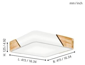 Eglo 99459 - Stropní svítidlo GRIMALDINO 2xE27/28W/230V