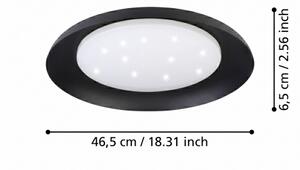 Eglo 99703 - LED Stropní svítidlo PENJAMO LED/17,1W/230V černá