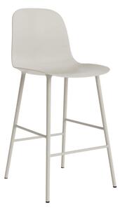 Normann Copenhagen Barová židle s opěrkou Form 65 cm, light grey